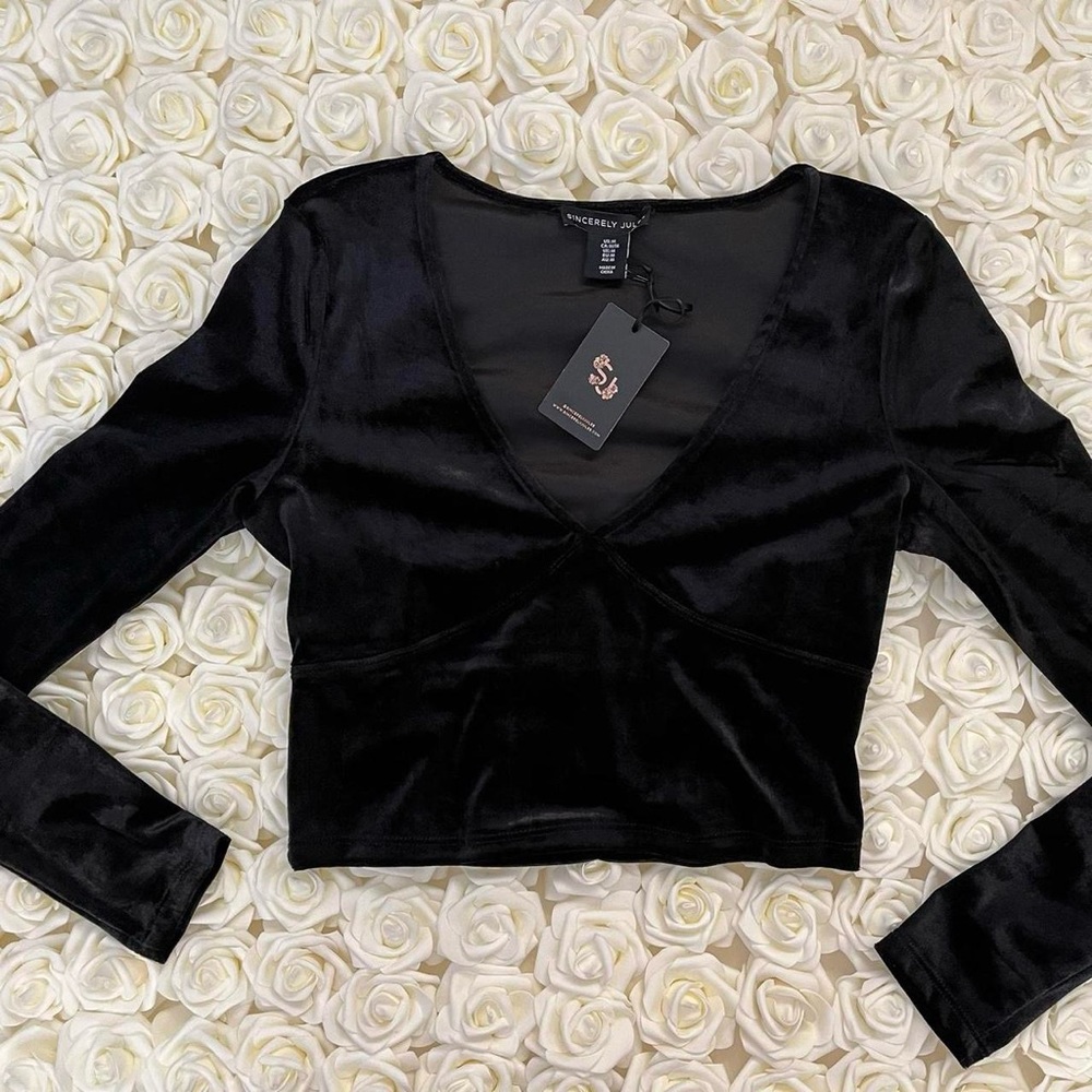 Velvet Crop Shirt